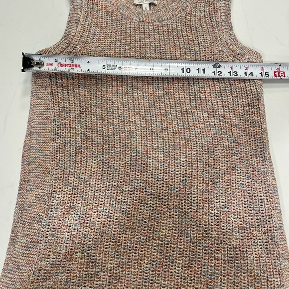 Ella Moss Sleeveless Knit Top Sweater Rosey Small Pink Long Vest Crewneck - Picture 12 of 12
